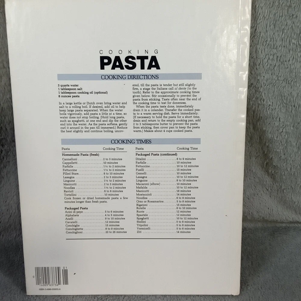 Better Homes and Gardens Pasta Cookbook‎ 1983 First Edition Hardcover 0696008556